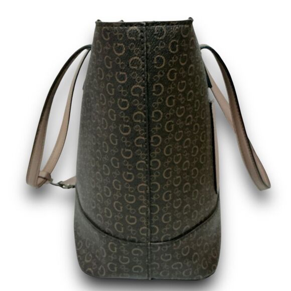 Y2K Vintage Signature Guess Tote Handbag Shoulder Bag Purse - Picture 3 of 13